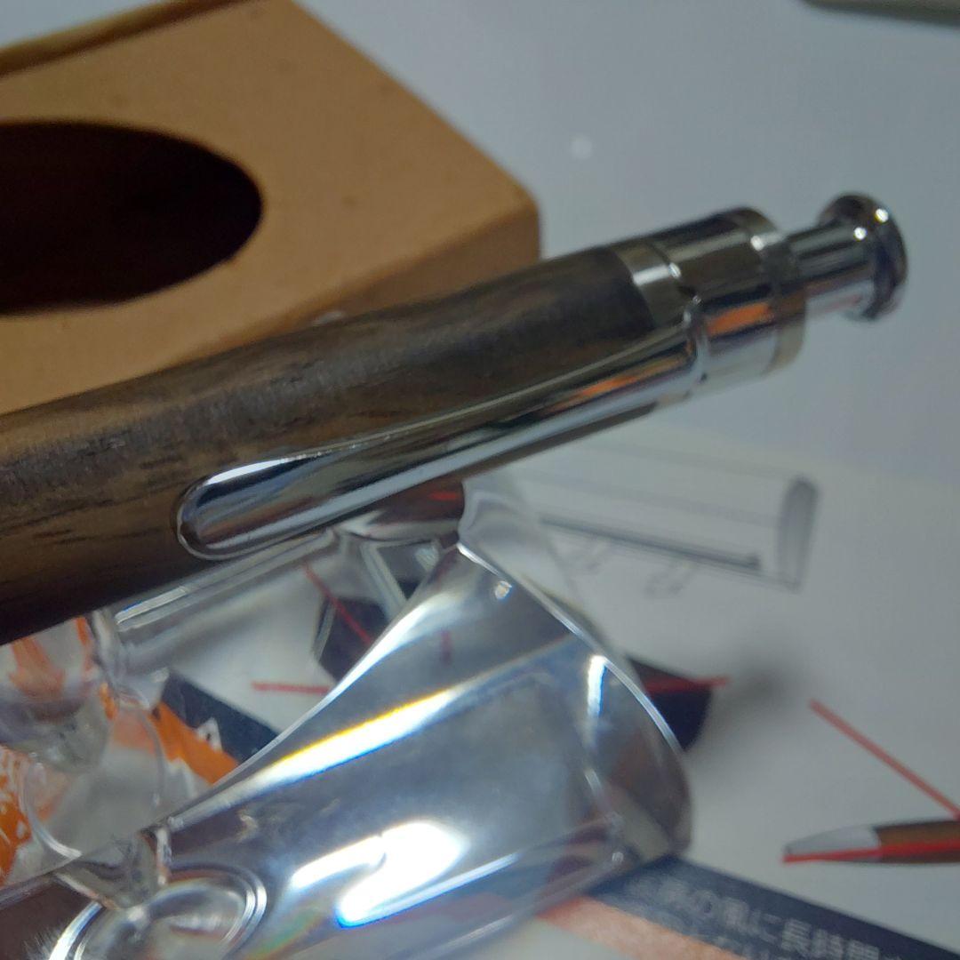 超美品！ 工房楔 黒柿孔雀杢 ペンシル楔 シャーペン 固定式口金