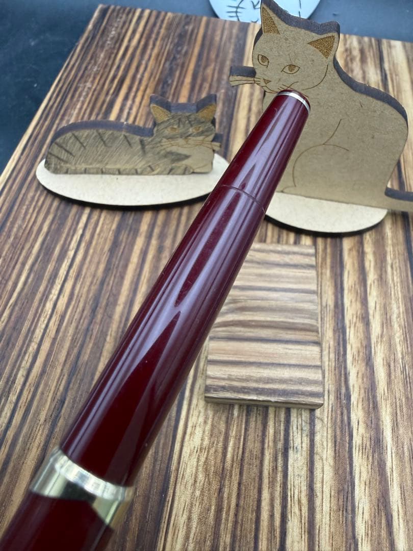 レア MONTBLANC 万年筆 NO.12 ボルドー F 18C