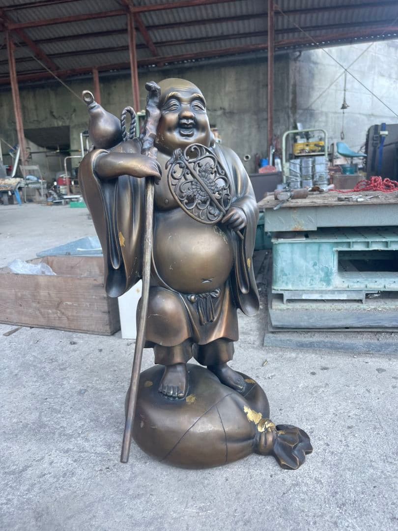 大黒様 木製 笑顔の仏像 約60cm 大黒様 木製 笑顔の仏像 約60cm 楽天市場】