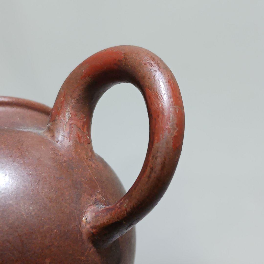 中国古玩 小振り 朱泥急須 紫砂壷 時代品 煎茶道具 の