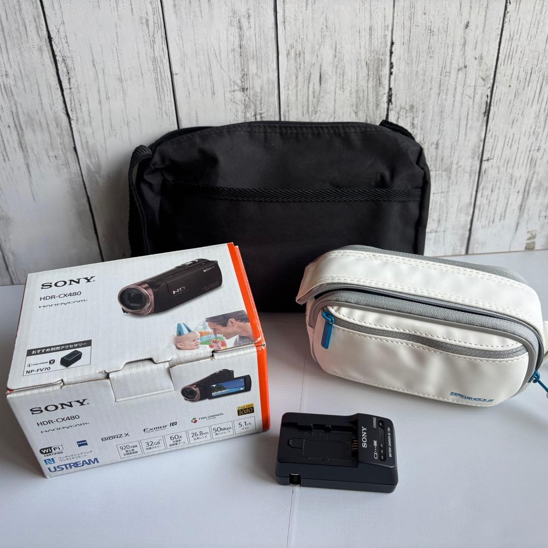 SONY HDR-CX480 ビデオカメラ 本体　バッテリー2個