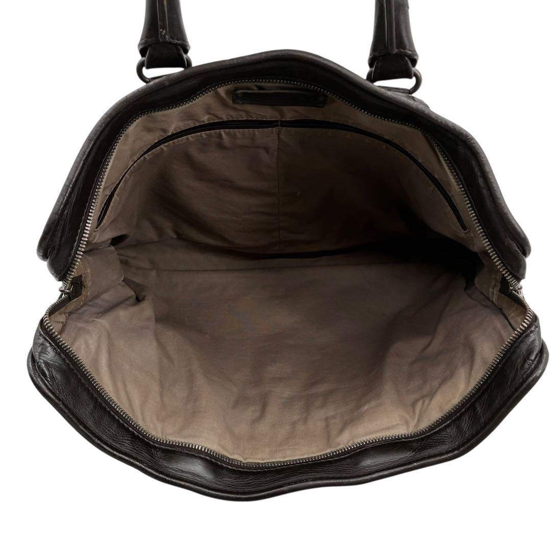 ボッテガヴェネタ　ビジネスバッグ　ブリーフケース　イントレチャート　ブラウン