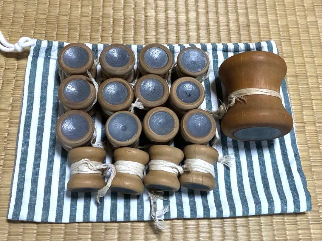 組紐用　丸組み台　組玉、おもりセット売り