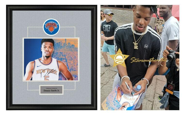 直筆サイン入り写真 デニス・スミス・ジュニア ニューヨーク・ニックスSA鑑定済 直筆サイン入り写真 ヤニス・アデトクンボ ミルウォーキーバックス SA