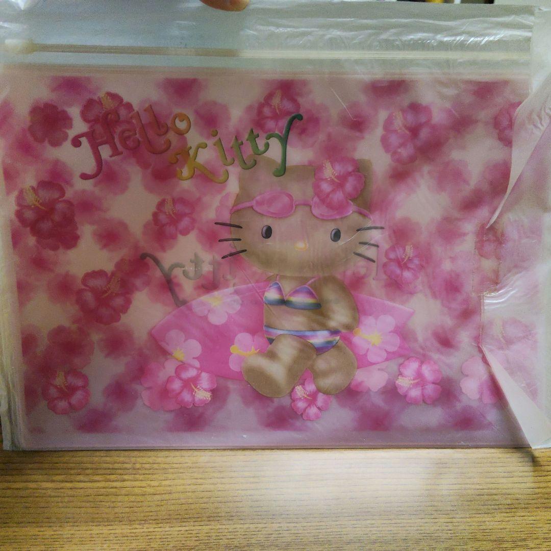 レア/当時物】日焼けキティ サーファー クリアケース A4 平成レトロ