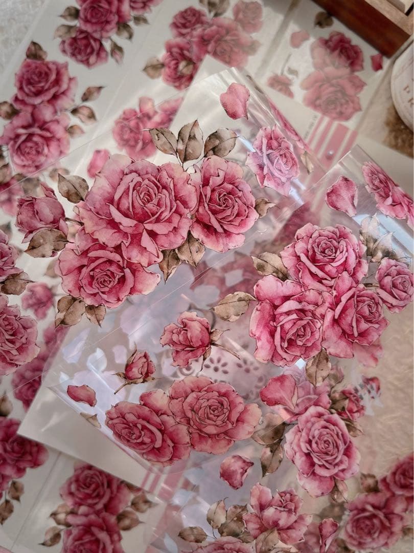 壹洱原创《粉颜》海外マスキングテープ　マステ 【1558】