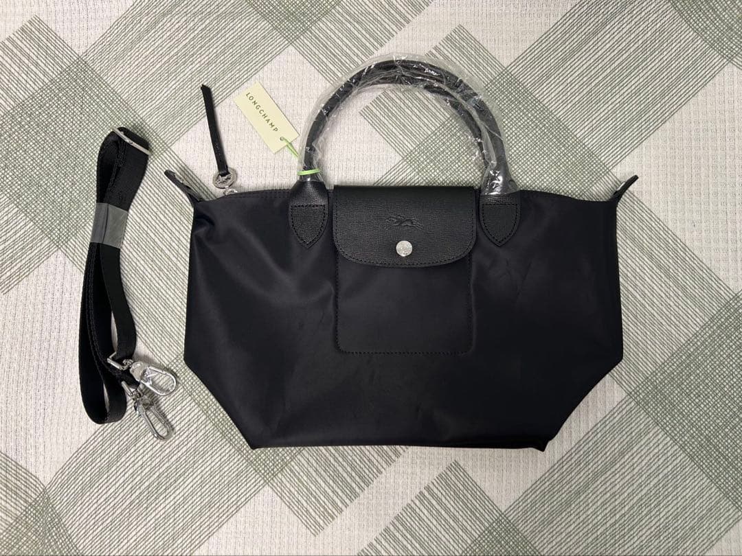 《LONGCHAMP》プリアージュ トップハンドバッグ　S/黒