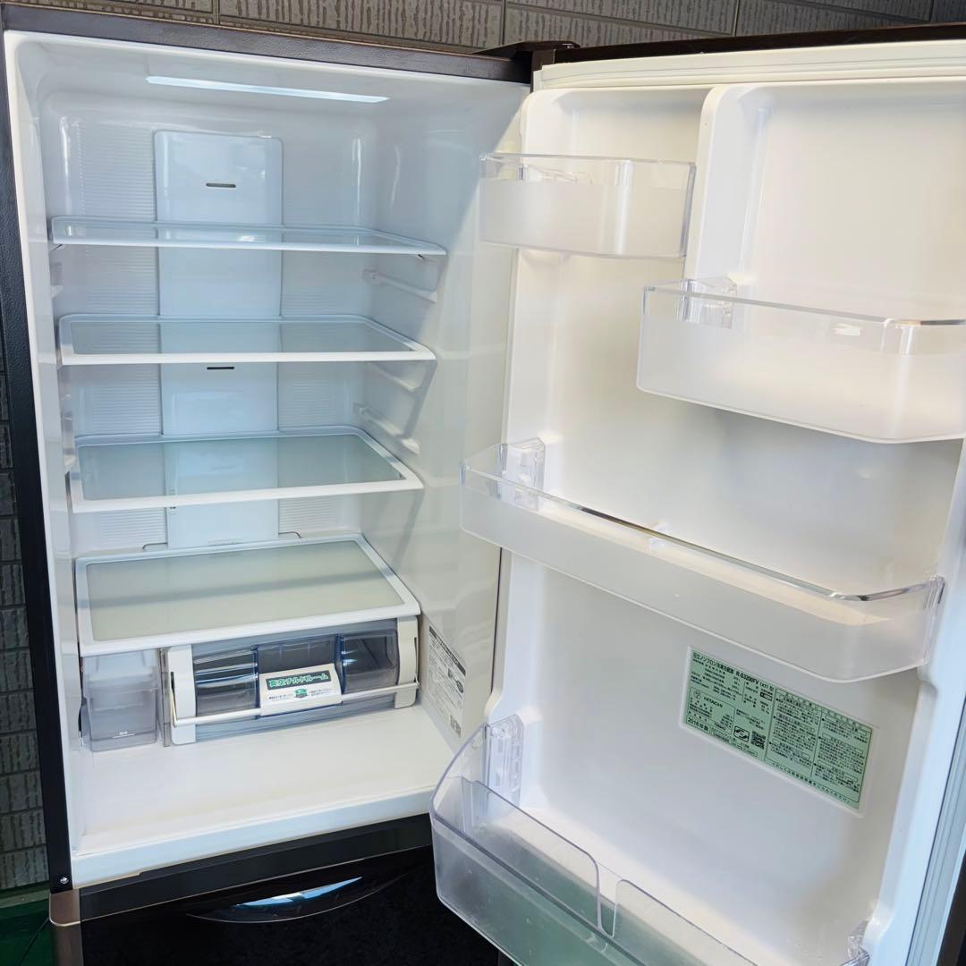 日立 315L 冷蔵庫 大容量 おしゃれ ブラウン ガラス面【地域限定配送無料】