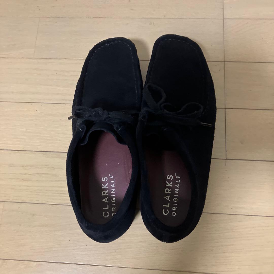 美品 Clarks Wallabee ワラビー 26.5cm 黒 ブラック