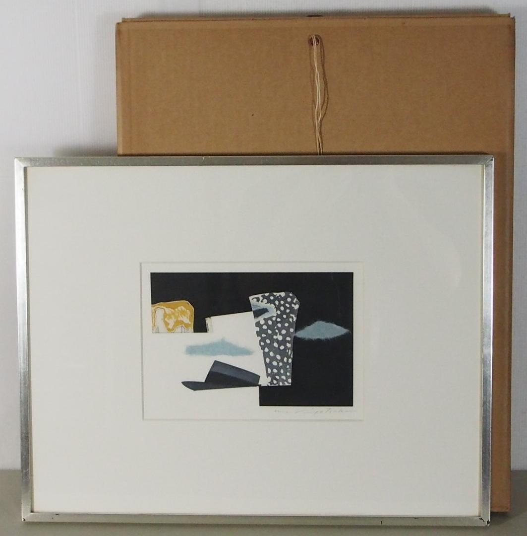 清塚紀子「遊平の旅」◇1991年◇エッチング・コラージュ◇サイン裏