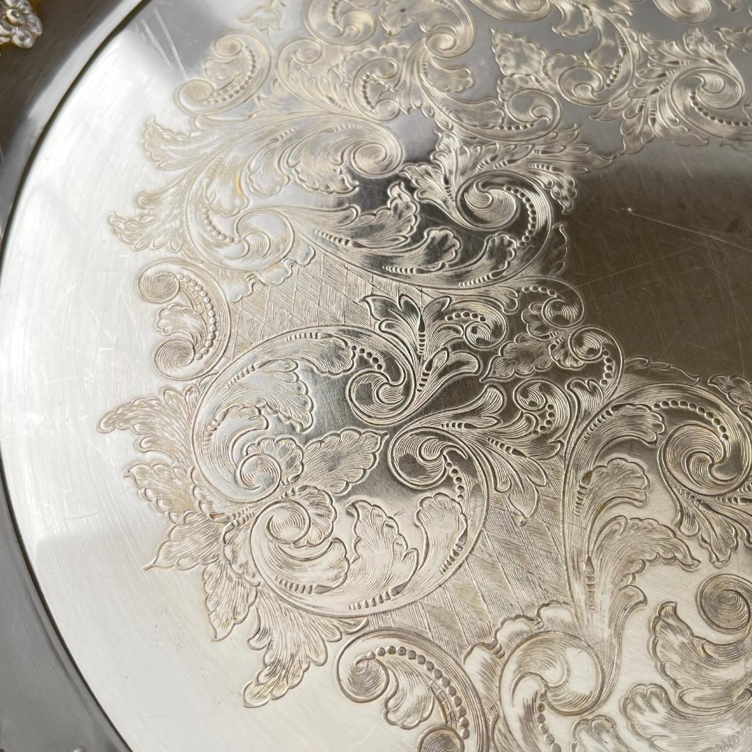 【英国】 ギャラリートレー / ドリンクトレー サークル型 37cm