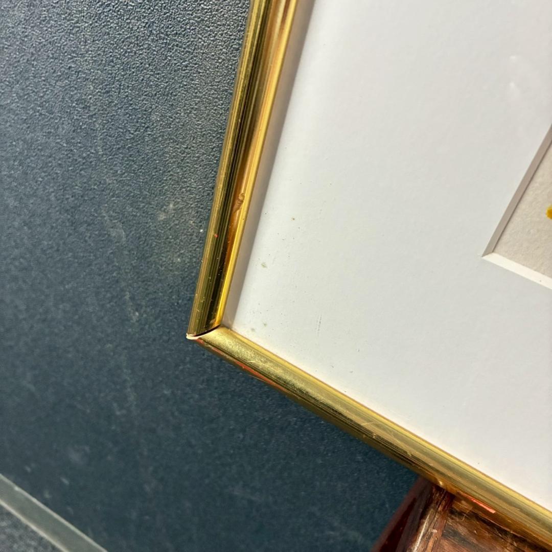 美品 ポール・アイズピリ「水差しの花束」リトグラフ 直筆サイン入 額縁入り