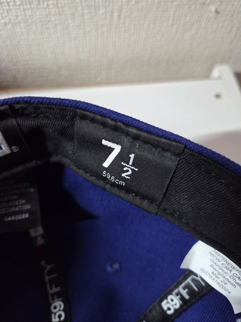 Supreme LA 59FIFTY キャップ ネイビー ニューエラ キャップ 7 3/8
