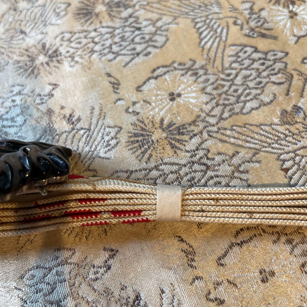 アール・デコ帯留 鼈甲 彫金 銀 真珠