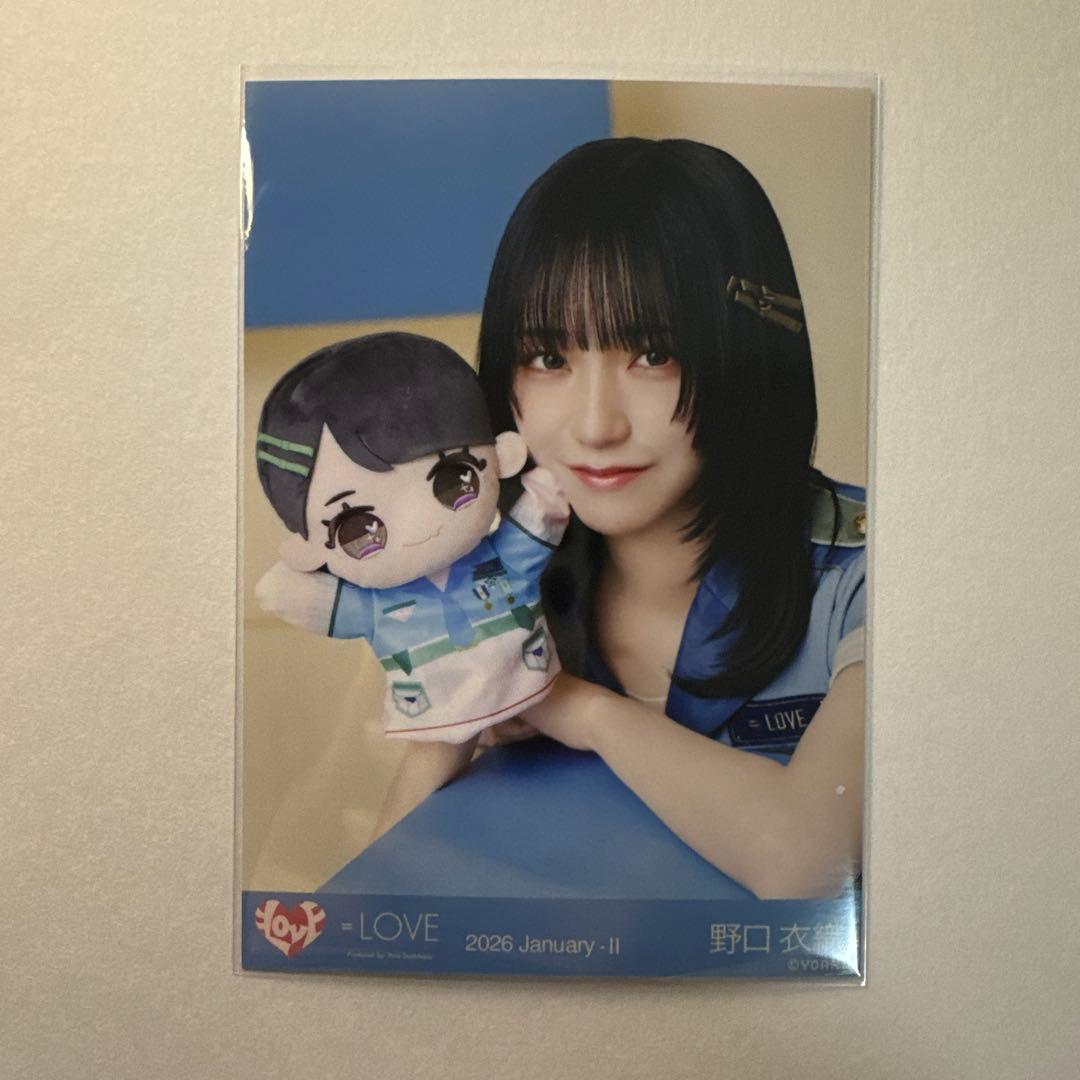 野口衣織 ＝LOVE イコラブ 生写真 直筆 モーリーファンタジー ヒキ