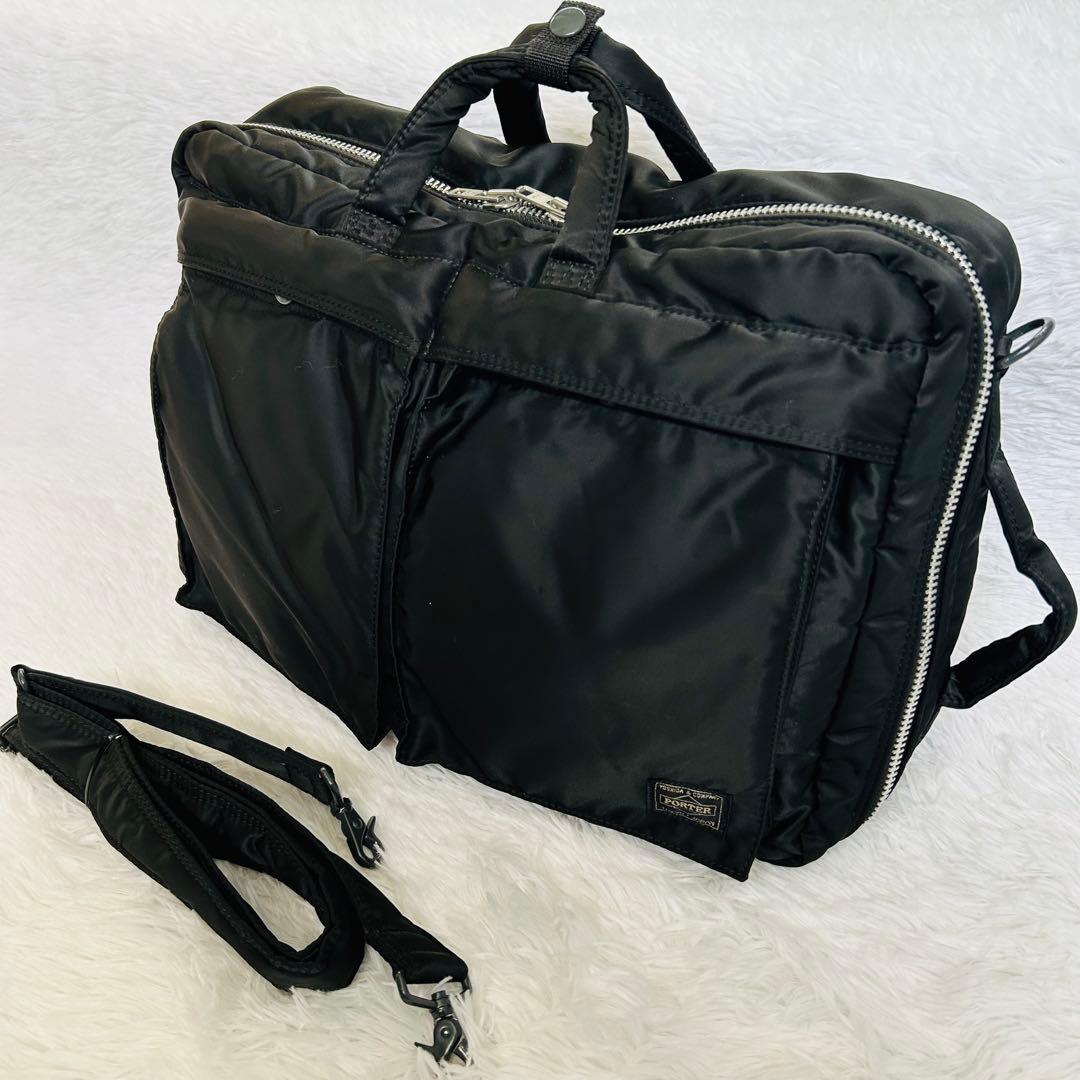 美品PORTER タンカー ブリーフケース 3way ビジネス　ブラック