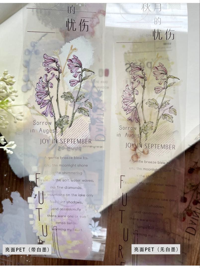 自元素文创《秋实若梦》海外マスキングテープ　マステ 【2293】