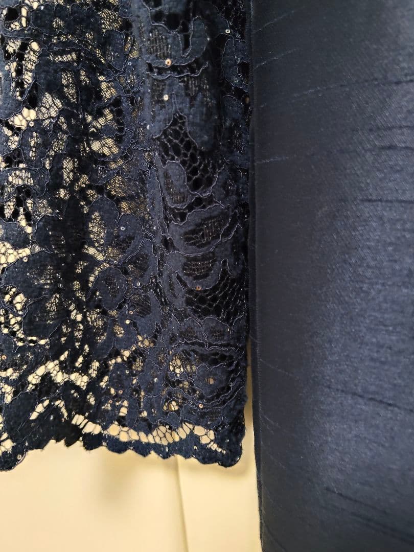 東京ソワール Yukikokimijimaパーティードレス13号　ネイビー