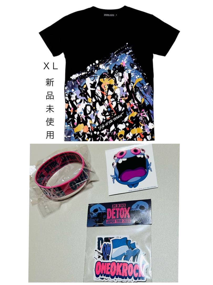 oneokrock 2025 detox ステッカー ラバーバンド Tシャツ