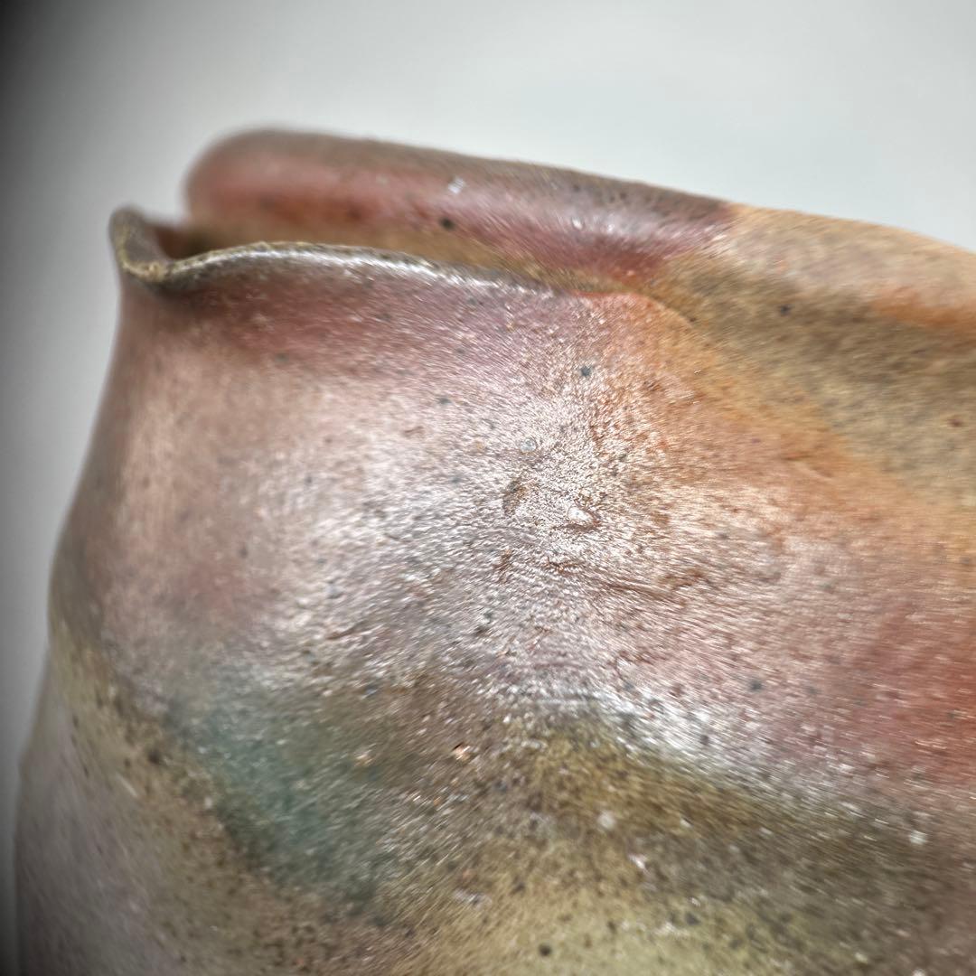 D佐藤苔助 備前焼宝瓶 蛙手捻り人気作者 急須 共箱 共布 茶注 煎茶 茶道具