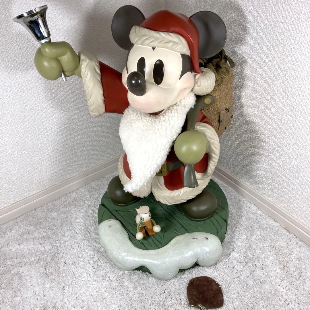 ディズニー75周年限定　特大　ミッキーマウス　サンタクロース　フィギュア　レア
