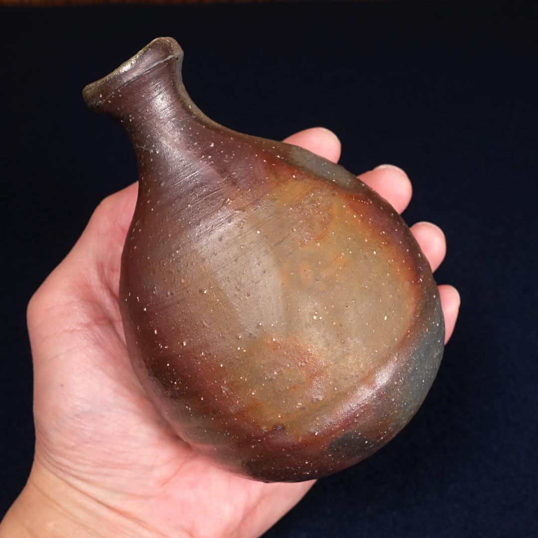 無形文化財 藤原楽山 備前徳利 共箱 - メルカリ