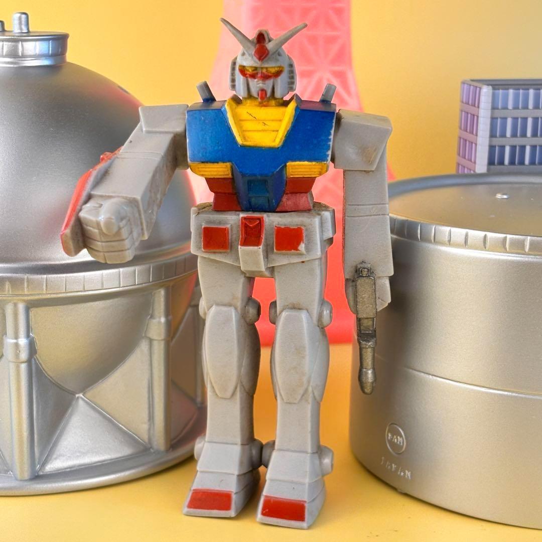 当時物 昭和レトロ マーク 機動戦士ガンダム クローバー ソフビ人形