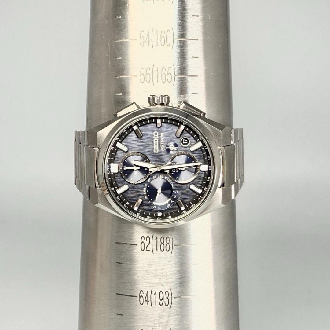 極美品 セイコー アストロン 腕時計 GPS ブルー文字盤 チタン JJ033