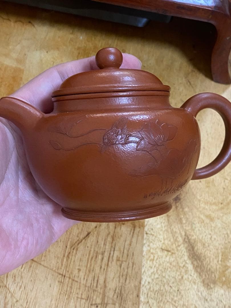 朱泥 急須 唐物 老一厂 茶道 中国 大紅袍 朱泥 急須 唐物 老一厂 茶道