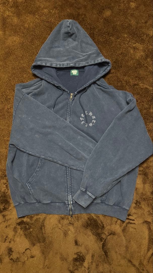 That's Life パーカー 紺色 ジップパーカー Mサイズ