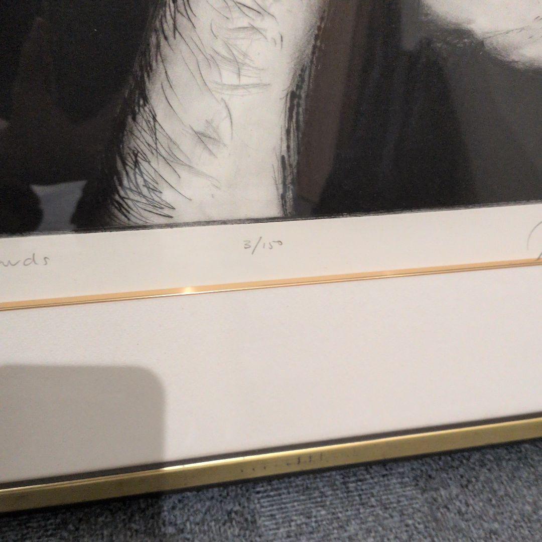 ローリングストーンズ リトグラフ サイン キースリチャーズ シルクスクリーン