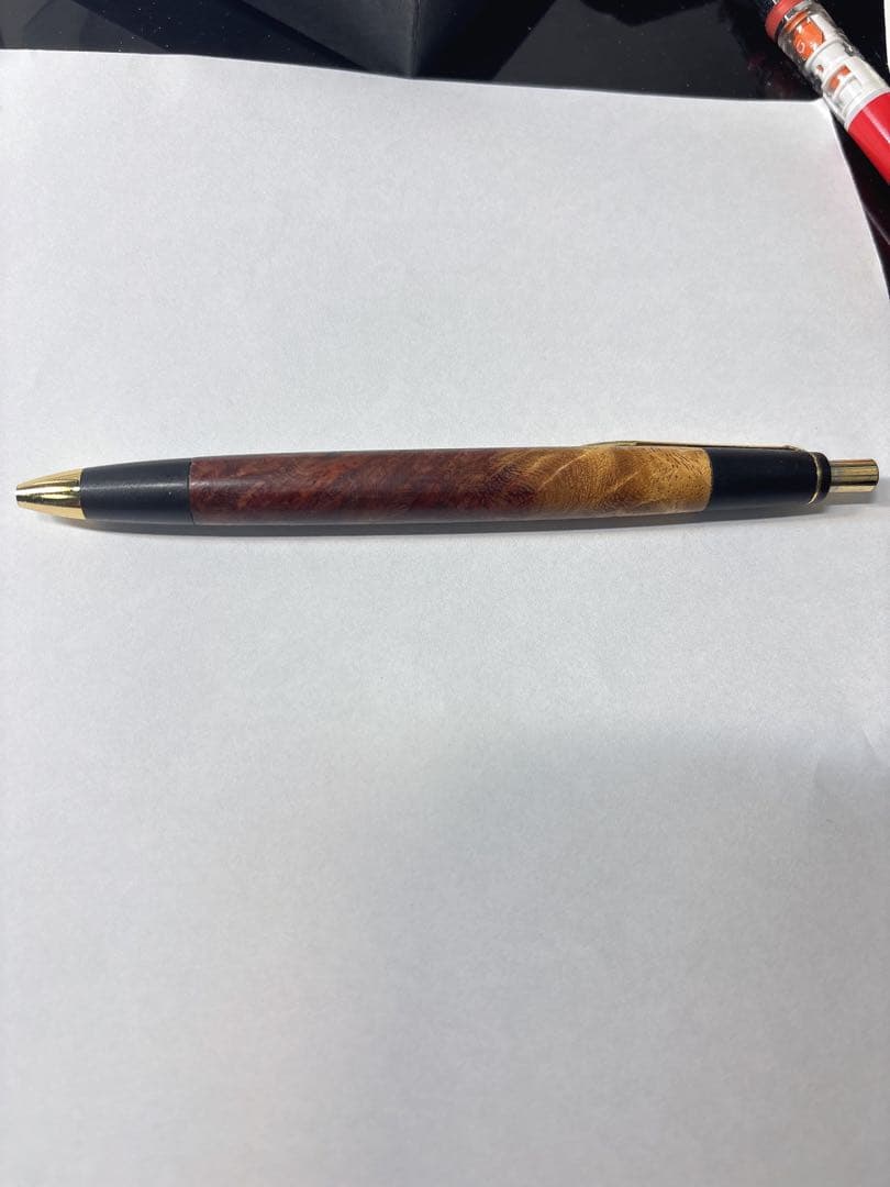 ボナンペン 真鍮製 本花梨瘤源平（花梨瘤紅白） 野原工芸似