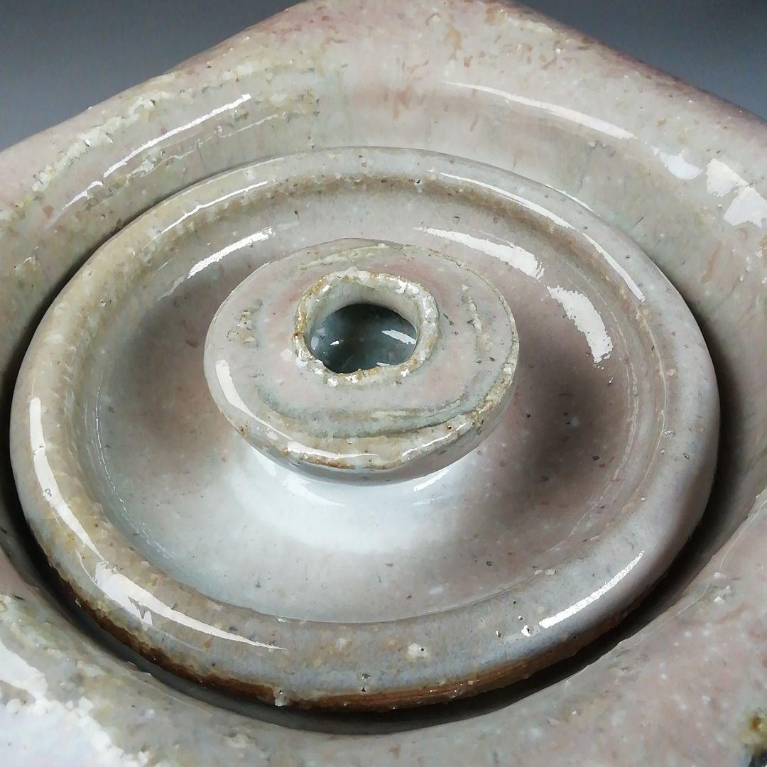 T893 水指 『萩焼』『吉田仙萩 造』 共箱 茶道具