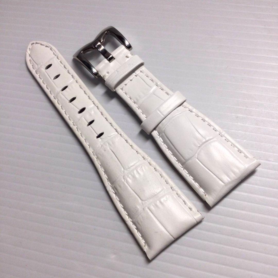 正規未使用品 ガガミラノ 48mm用 白 レザーベルト マヌアーレ クロノグラフ