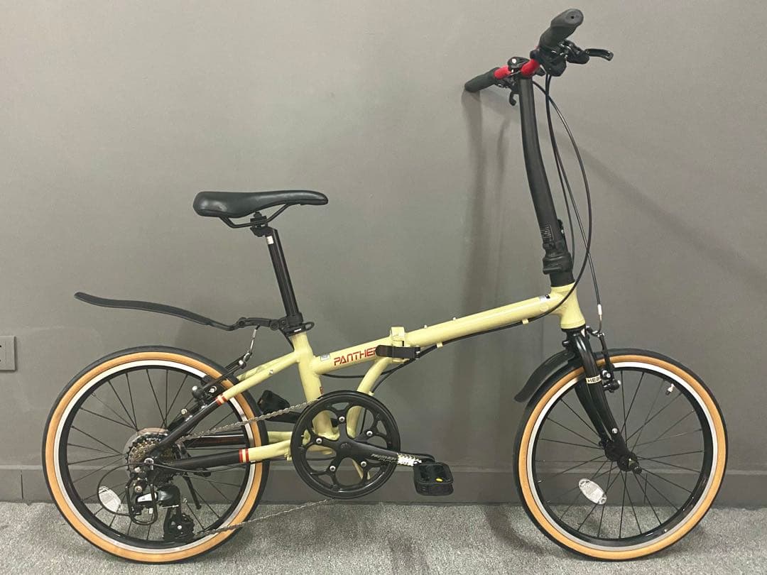 PANTHER 20インチ 折り畳み自転車 軽量アルミ 7段変速 シマノ搭載