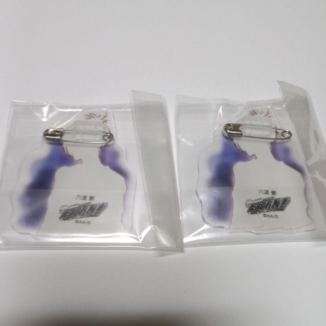 【希少品】天野明展 家庭教師ヒットマンREBORN 六道骸 アクリルバッジ2個