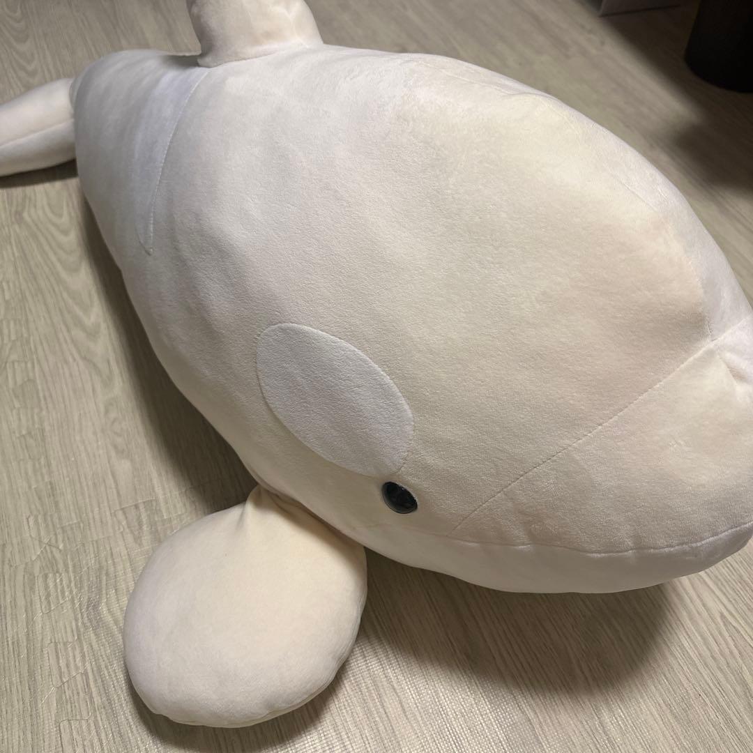 美品名古屋港水族館シロイルカベルーガぬいぐるみ特賞95センチ