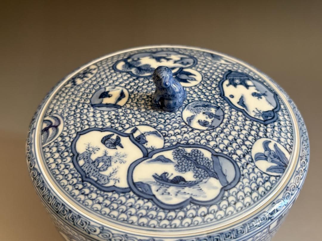 島田文雄 彩磁椿文水指 共箱 茶道具 - メルカリ 島田文雄 彩磁椿文水指