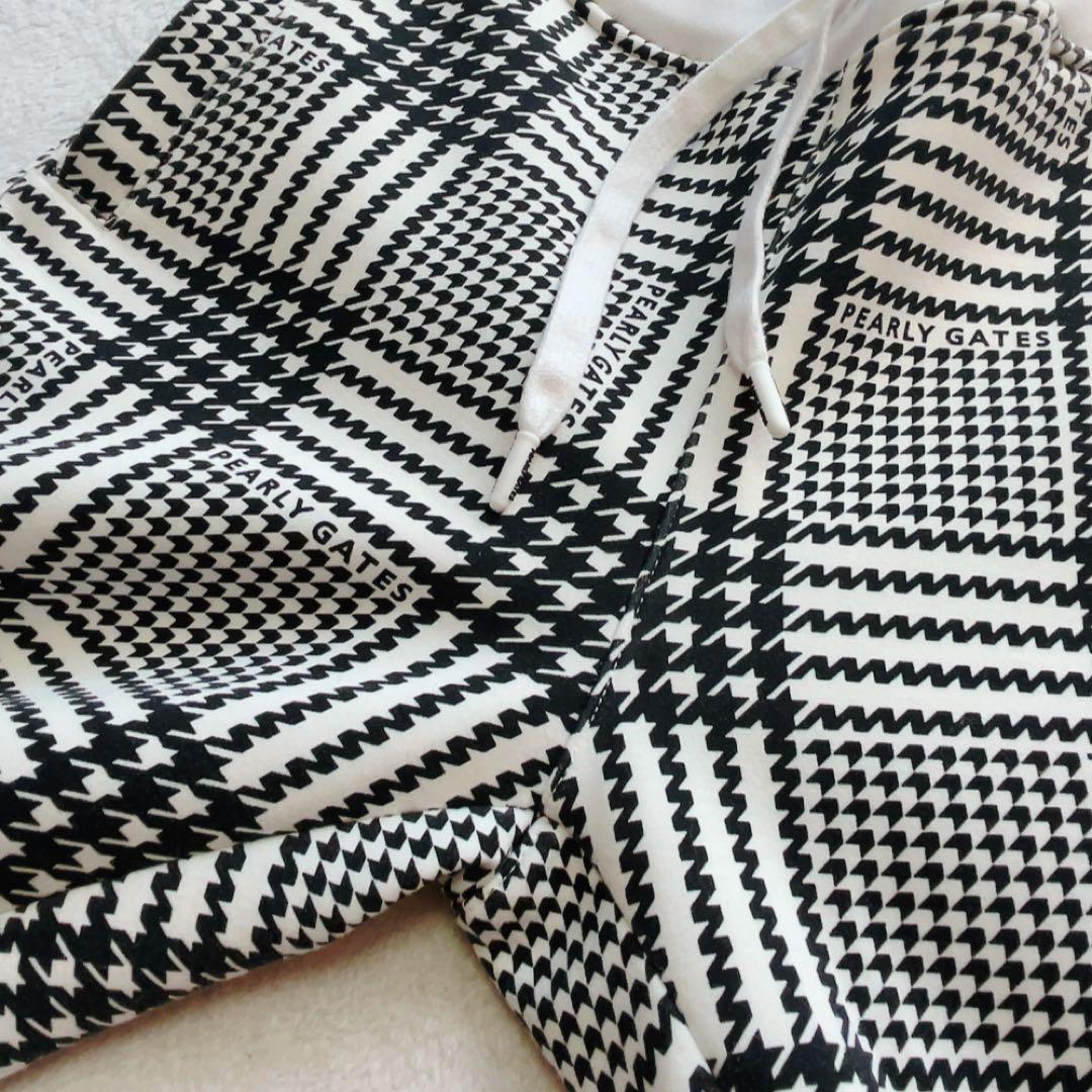 極美品　近年　パーリーゲイツ　セットアップ　千鳥　パーカー　チェック　パンツ