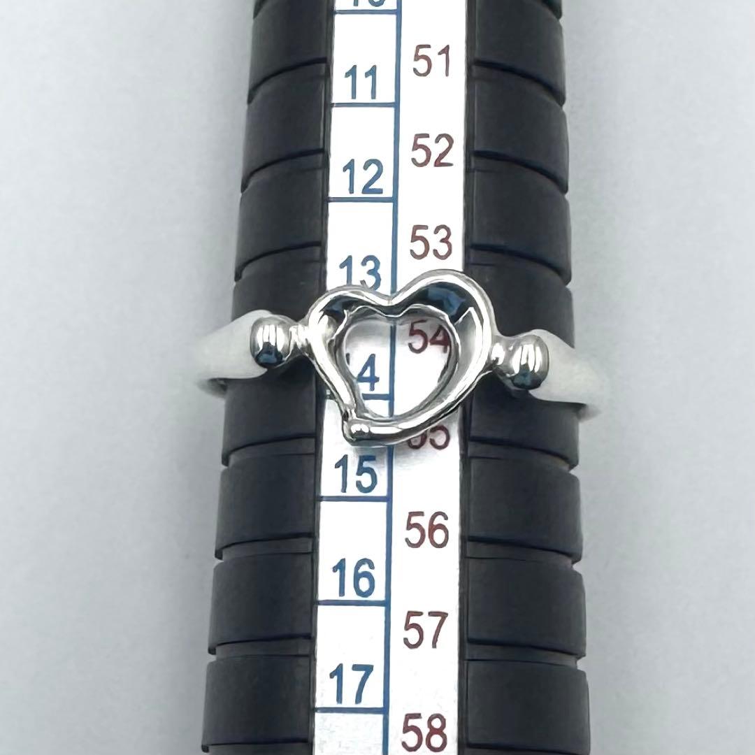 らいち【TIFFANY&Co】鏡面仕上げ　オープンハート リング　14号