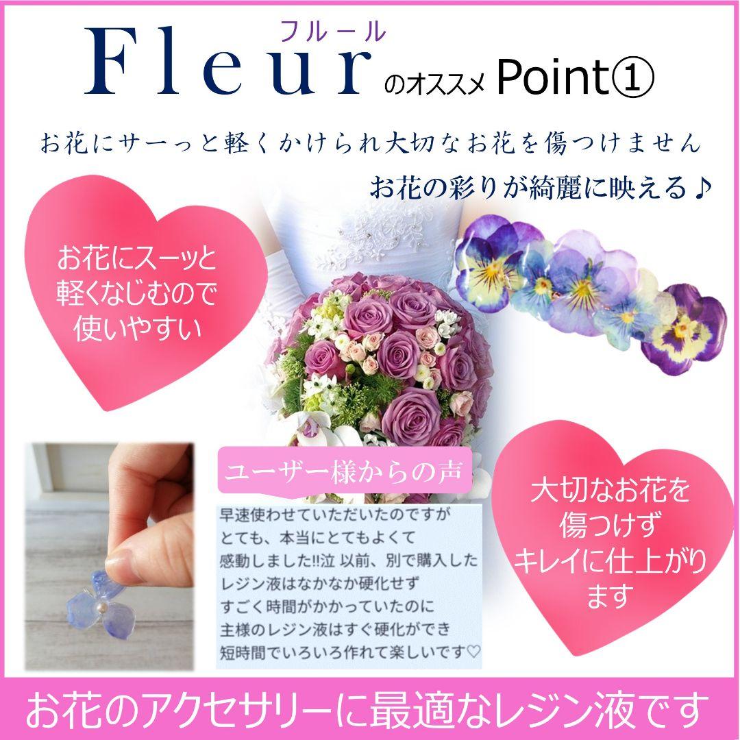 専用レジン液 フルール8本、コーティング剤つき☆