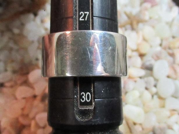 □手作り□シルバー950特太平打ちリング28.5号