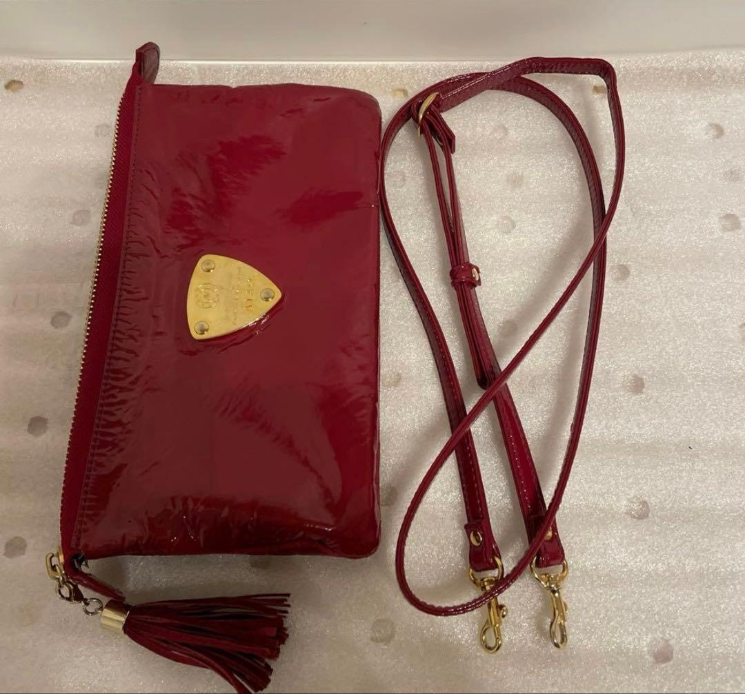 ATAO アタオ ブーブー ショルダーポシェット 財布 斜め掛け レッド 正規品