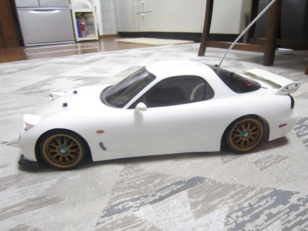 くりこう 1/10 タミヤ TT01 RX-7 FD3S カスタム 鬼速