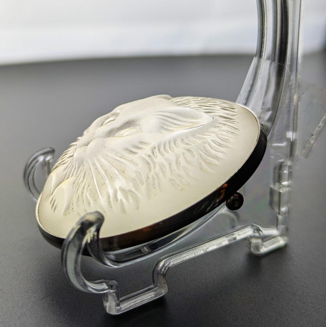 kinunekoさん専用ビンテージ☆ラリック 猫ブローチ☆ライトブラウン