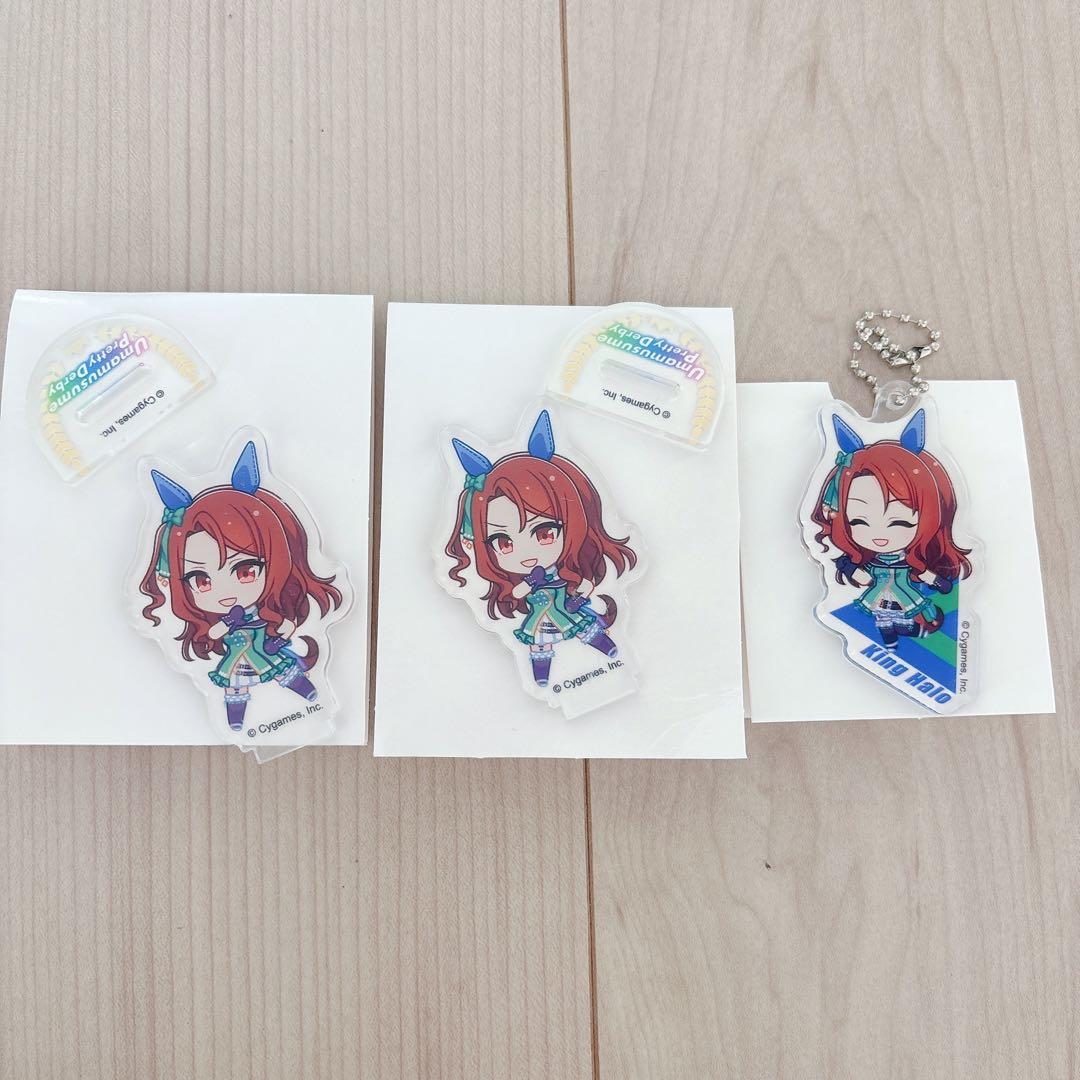 ウマ娘 ダイソーコラボ キングヘイロー アクリルスタンド - メルカリ