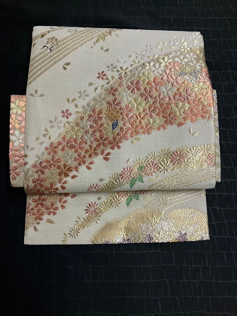 お仕立て上がり名古屋帯 新品未使用品 正絹 西陣織 No.352 - メルカリ