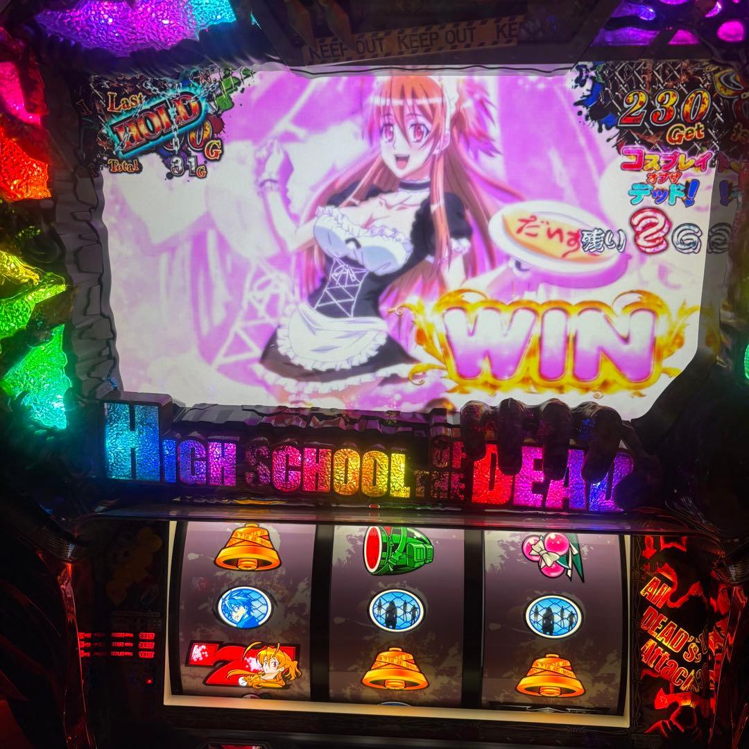 最終値下げ パチスロ 実機 学園黙示録 ハイスクール・オブ・ザ・デッド/CC