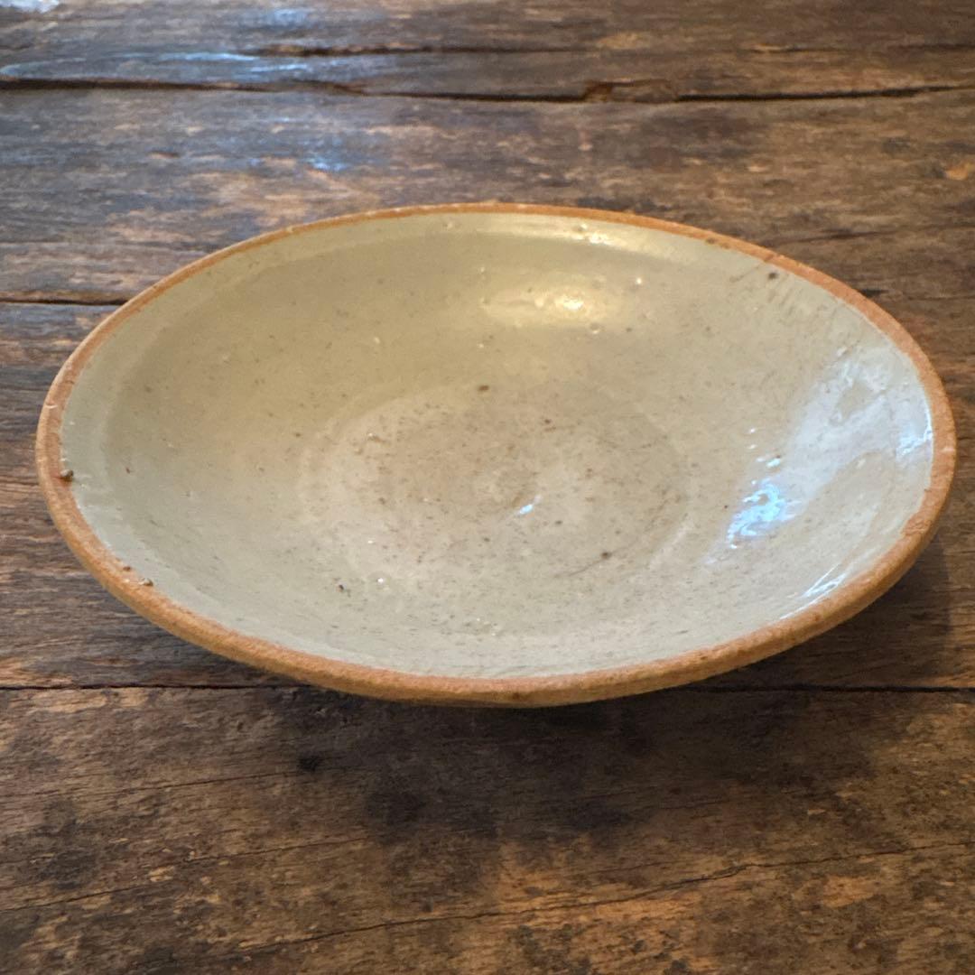 白磁❷ 口禿げの白磁の皿　中国　古玩