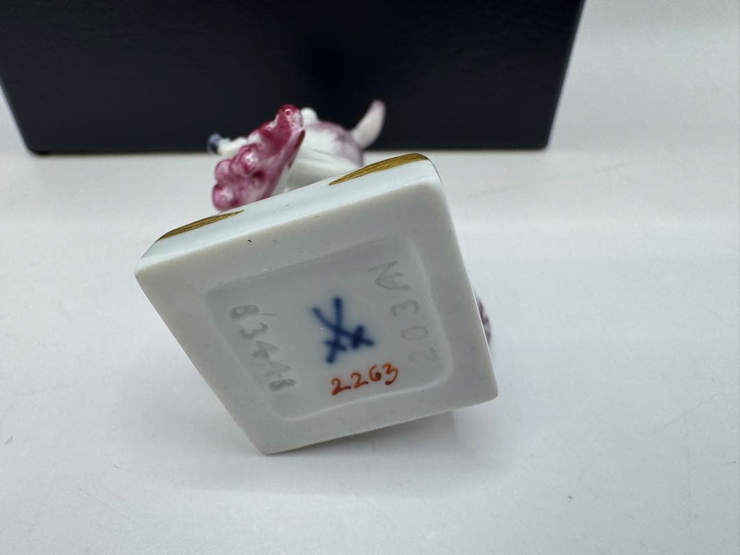 極美品 Meissen マイセン 干支シリーズ フィギュリン 鼠 ネズミ